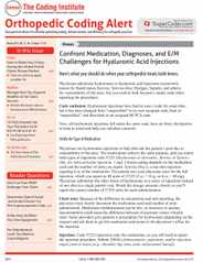 Orthopedic Coding Alert Magazine Subscription