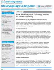 Otolaryngology Coding Alert Magazine Subscription